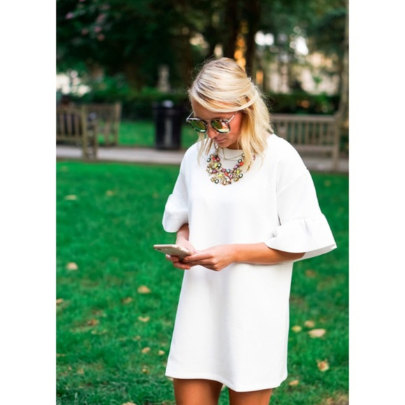 Ruffle Sleeve Tunic in Black - Picture 4 of 4